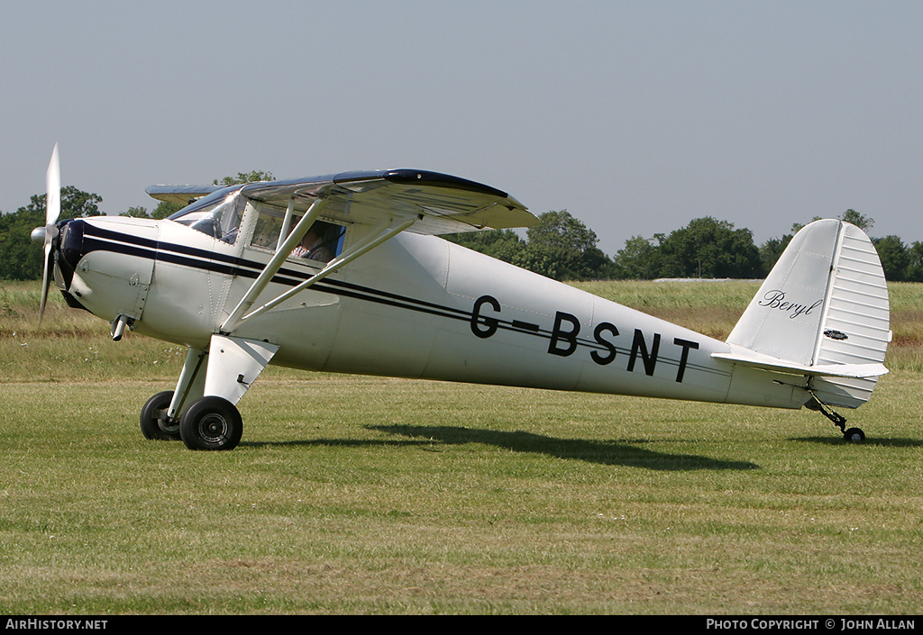 Aircraft Photo of G-BSNT | Luscombe 8A Silvaire | AirHistory.net #84188