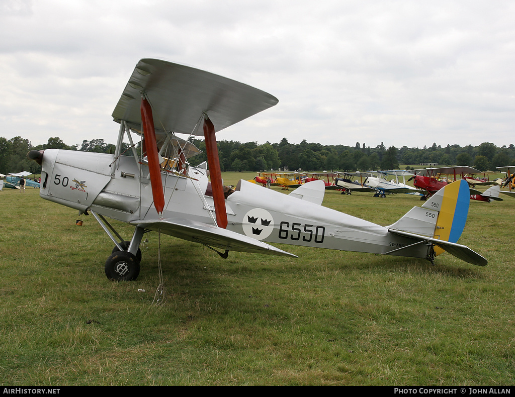 Aircraft Photo of SE-AMG / 6550 | De Havilland D.H. 82A Tiger Moth II | Sweden - Air Force | AirHistory.net #84199