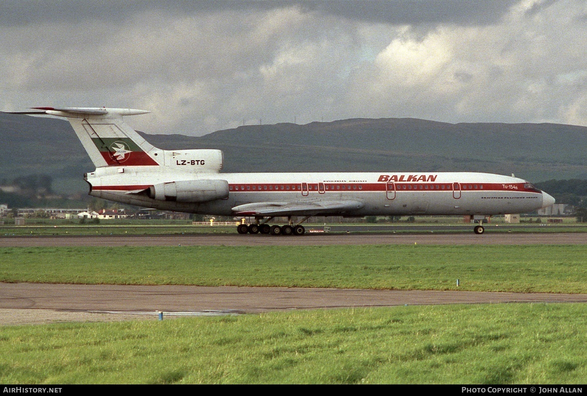 Aircraft Photo of LZ-BTG | Tupolev Tu-154B | Balkan - Bulgarian Airlines | AirHistory.net #84222