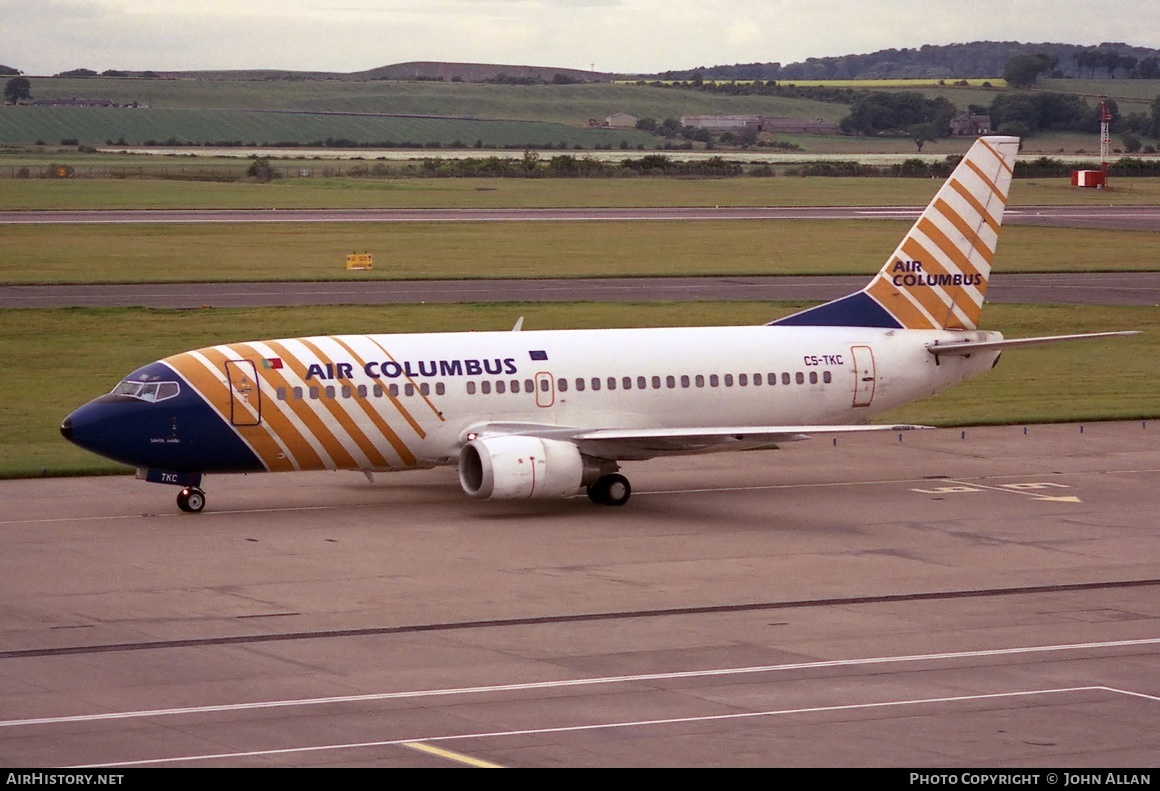 Aircraft Photo of CS-TKC | Boeing 737-33A | Air Columbus | AirHistory.net #84228