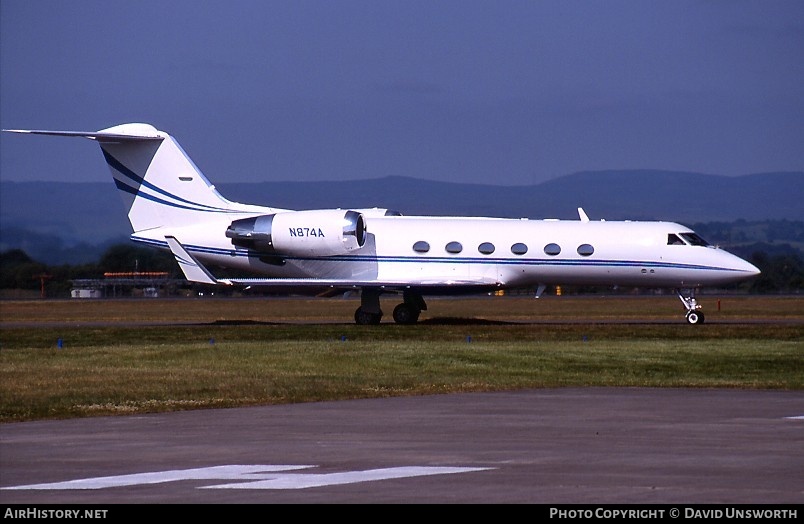 Aircraft Photo of N874A | Gulfstream Aerospace G-IV Gulfstream IV-SP | AirHistory.net #84298