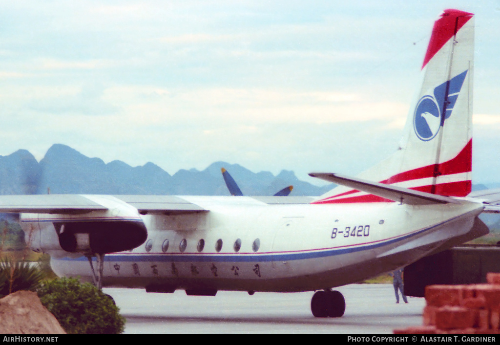 Aircraft Photo of B-3420 | Antonov An-24RV | China Southwest Airlines | AirHistory.net #84326