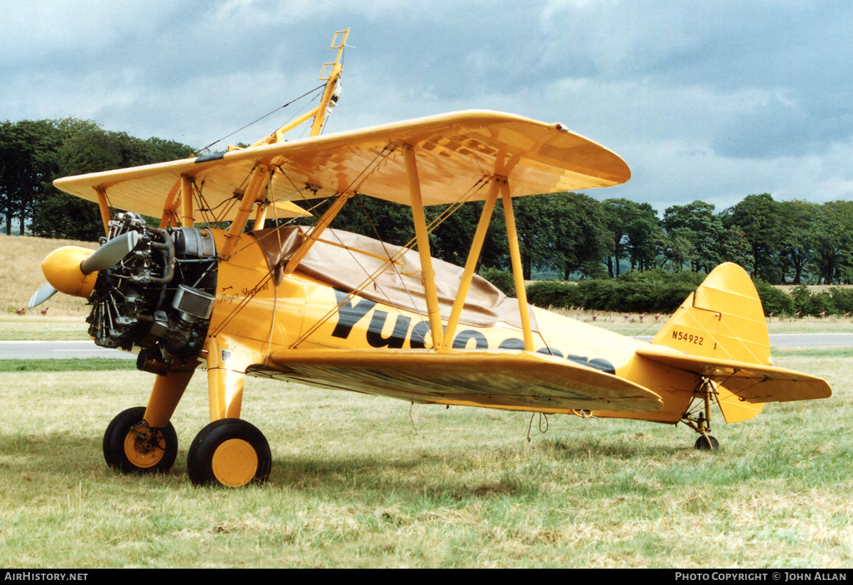 Aircraft Photo of N54922 | Boeing N2S-4/R985 Kaydet (A75N1) | AirHistory.net #84339