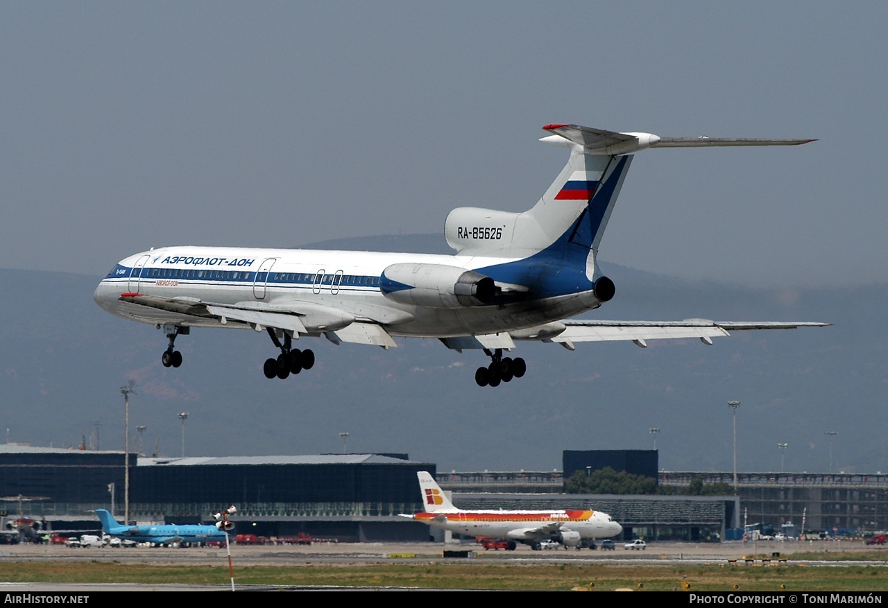 Aircraft Photo of RA-85626 | Tupolev Tu-154M | Aeroflot - Don | AirHistory.net #84372