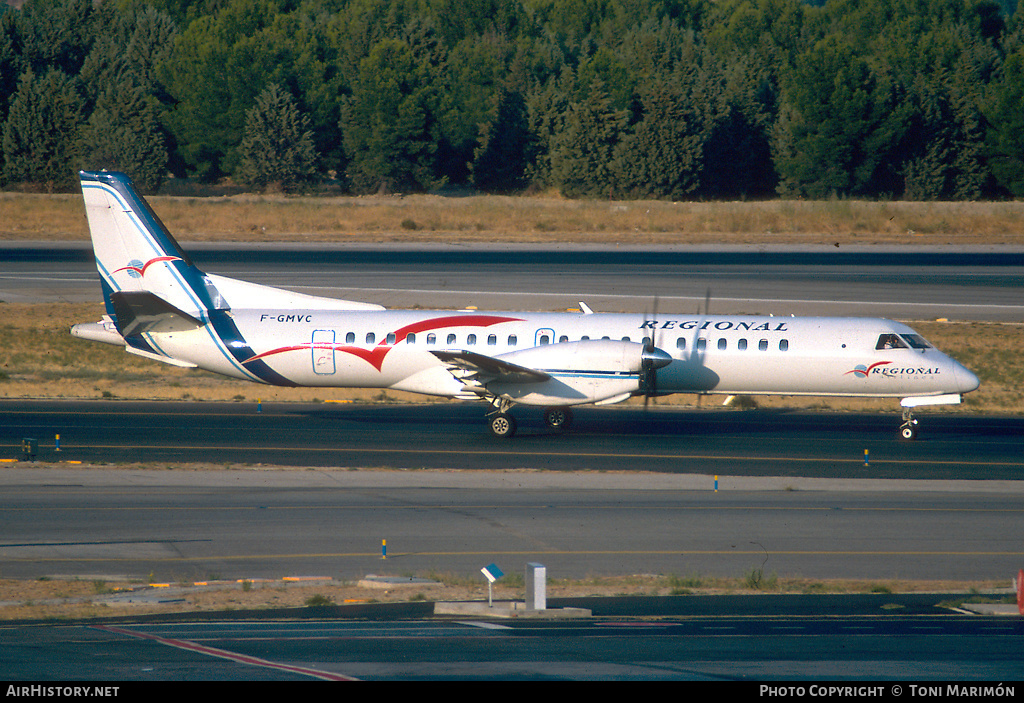 Aircraft Photo of F-GMVC | Saab 2000 | Régional Airlines | AirHistory.net #84380