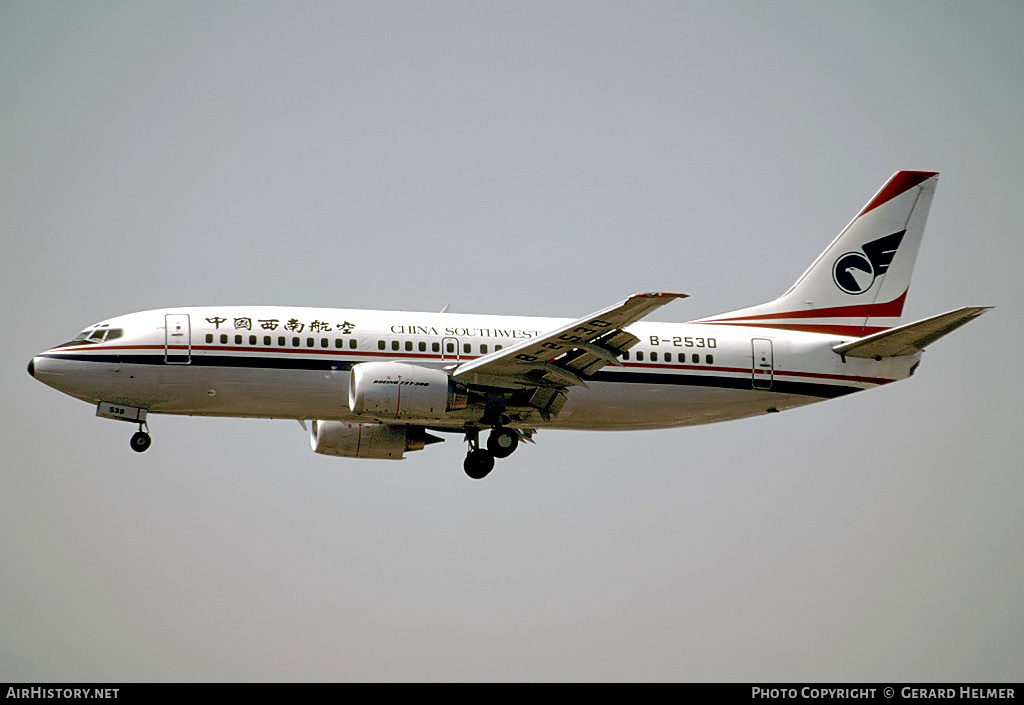 Aircraft Photo of B-2530 | Boeing 737-3Z0 | China Southwest Airlines | AirHistory.net #84391