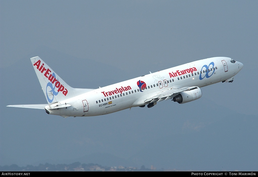 Aircraft Photo of EC-HBN | Boeing 737-85P | Air Europa | AirHistory.net #84394