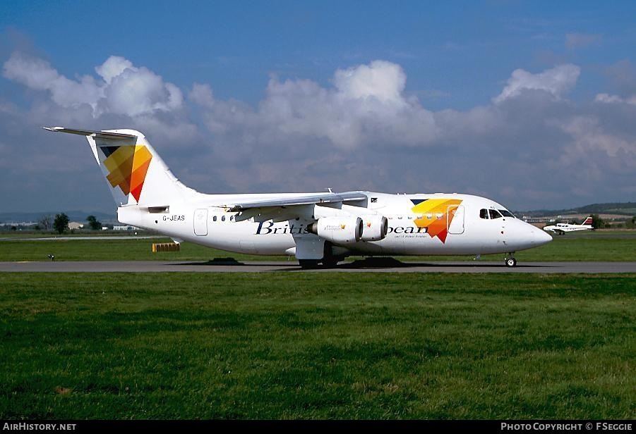 Aircraft Photo of G-JEAS | British Aerospace BAe-146-200 | British European | AirHistory.net #84401