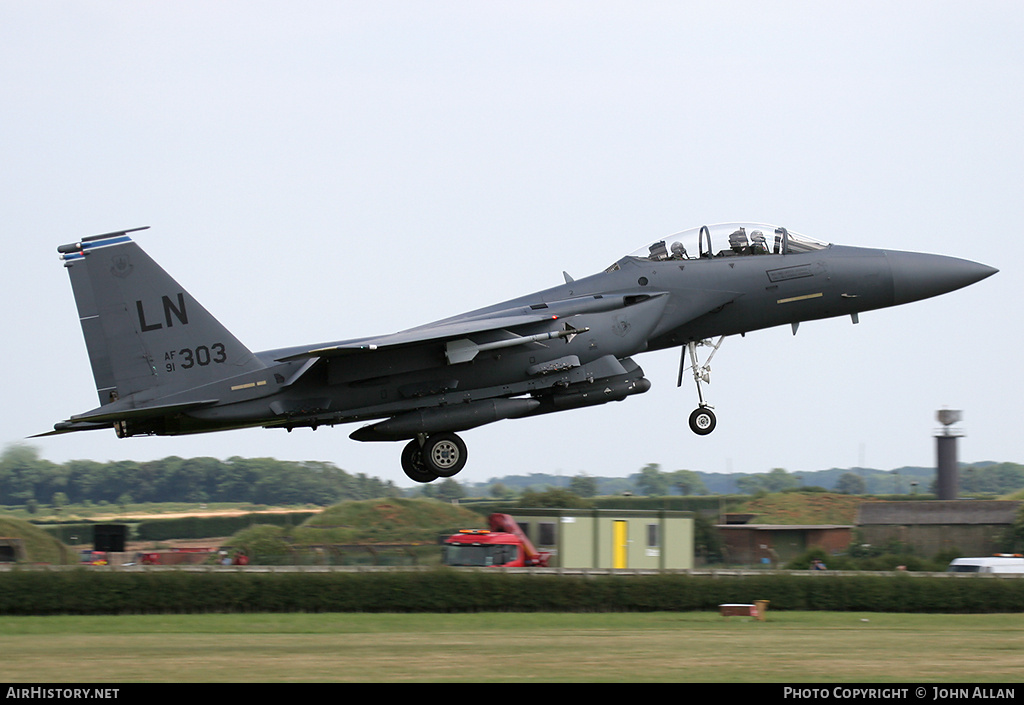 Aircraft Photo of 91-0303 / AF91-303 | McDonnell Douglas F-15E Strike Eagle | USA - Air Force | AirHistory.net #84423