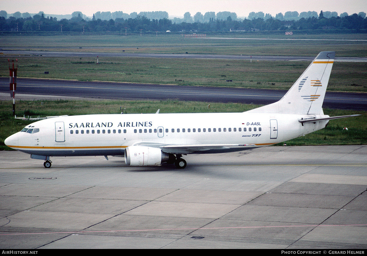 Aircraft Photo of D-AASL | Boeing 737-3M8 | Saarland Airlines | AirHistory.net #84438