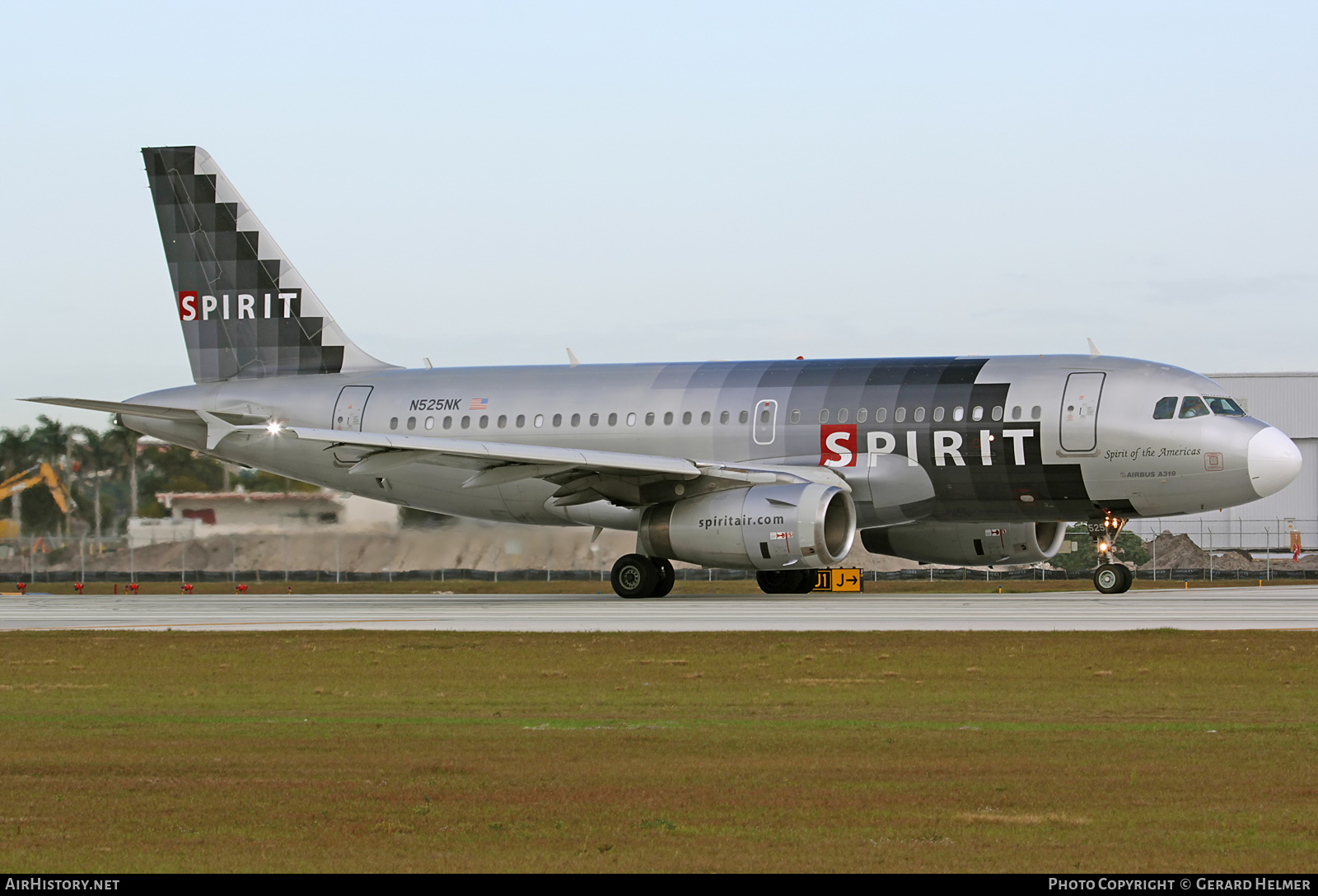 Aircraft Photo of N525NK | Airbus A319-132 | Spirit Airlines | AirHistory.net #84449