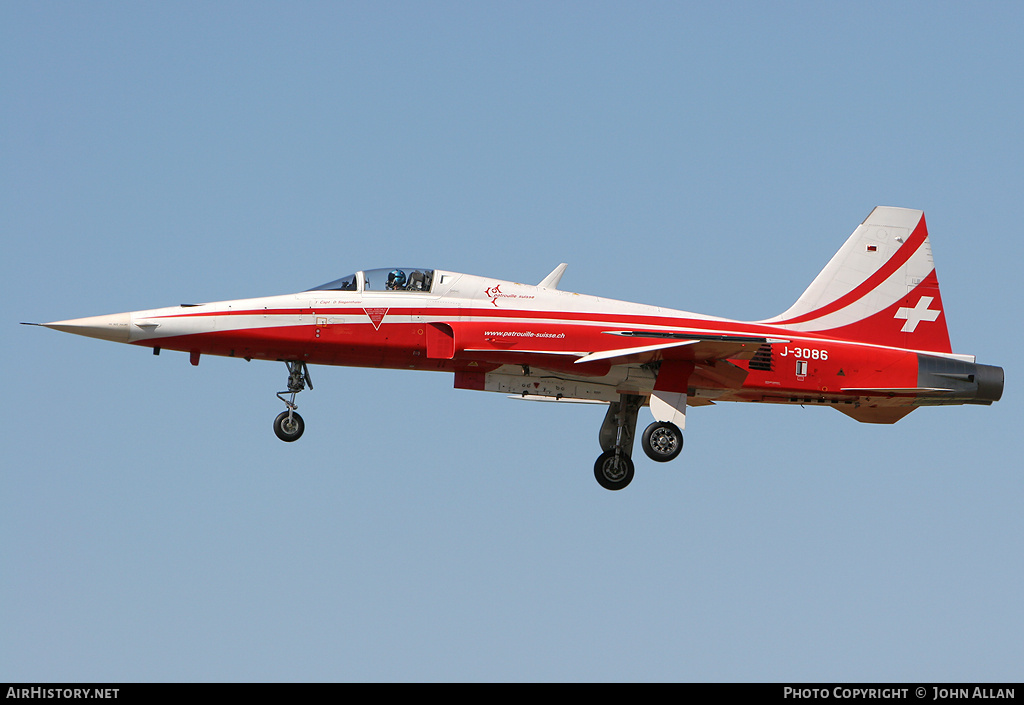 Aircraft Photo of J-3086 | Northrop F-5E Tiger II | Switzerland - Air Force | AirHistory.net #84470