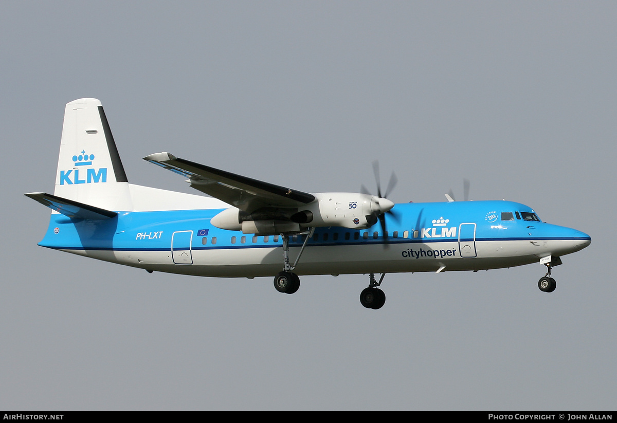 Aircraft Photo of PH-LXT | Fokker 50 | KLM Cityhopper | AirHistory.net #84475