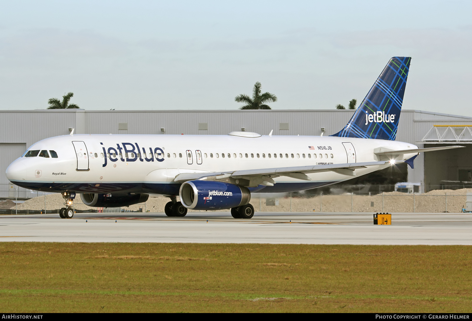 Aircraft Photo of N516JB | Airbus A320-232 | JetBlue Airways | AirHistory.net #84504