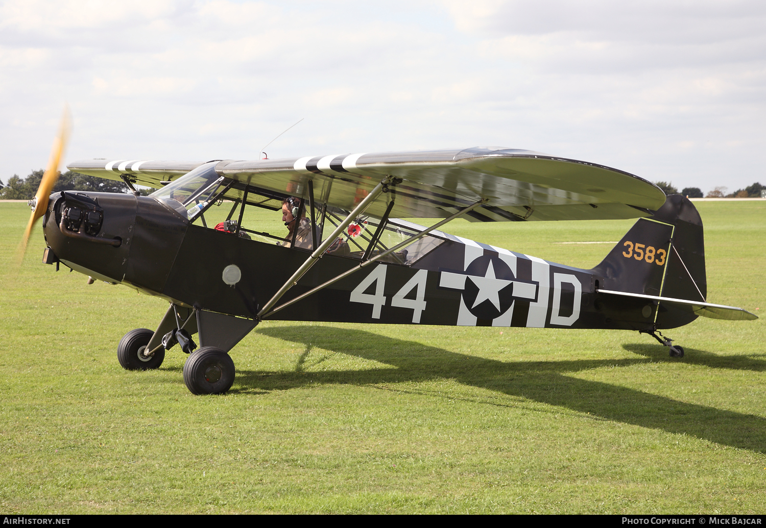 Aircraft Photo of G-FINT / 3583 | Piper L-4B Cub (J-3C-65D) | USA - Air Force | AirHistory.net #84517