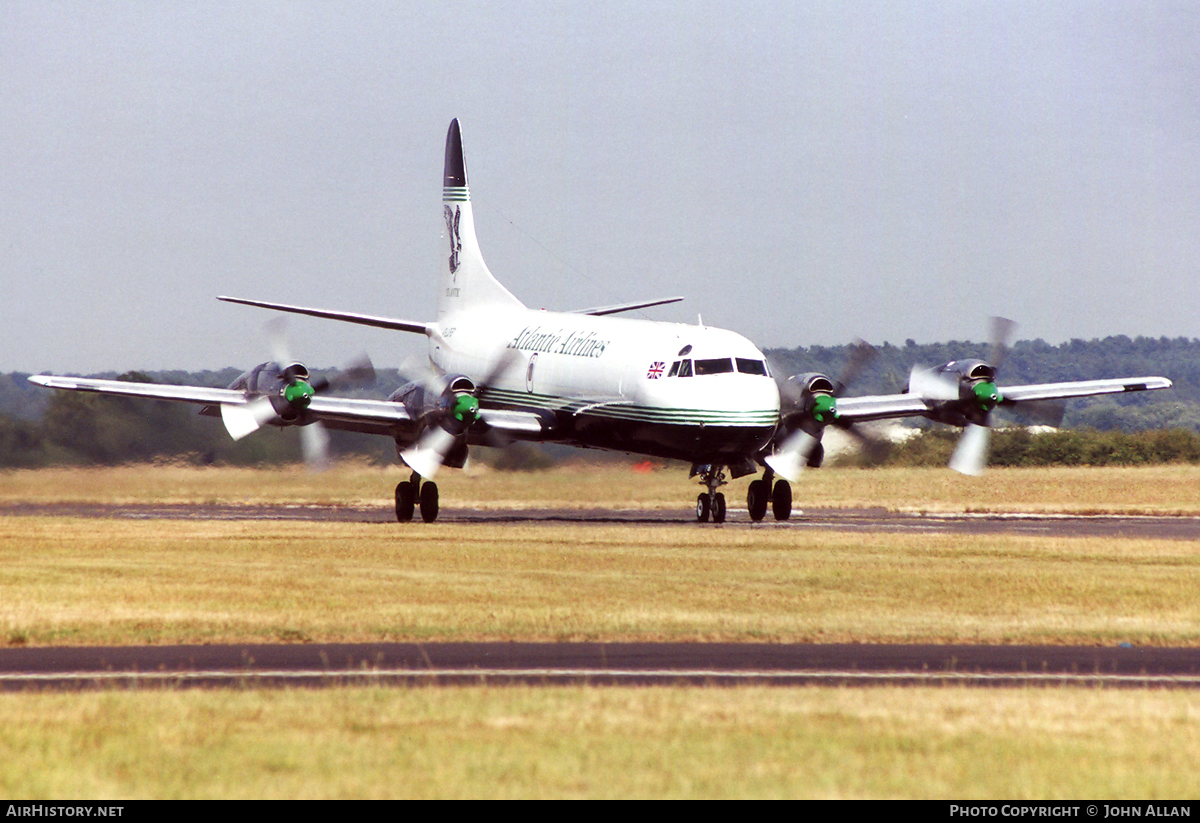 Aircraft Photo of G-LOFB | Lockheed L-188C(F) Electra | Atlantic Airlines | AirHistory.net #84536