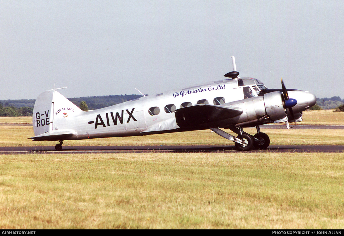 Aircraft Photo of G-VROE | Avro 652A Anson T21 | Gulf Aviation | AirHistory.net #84541