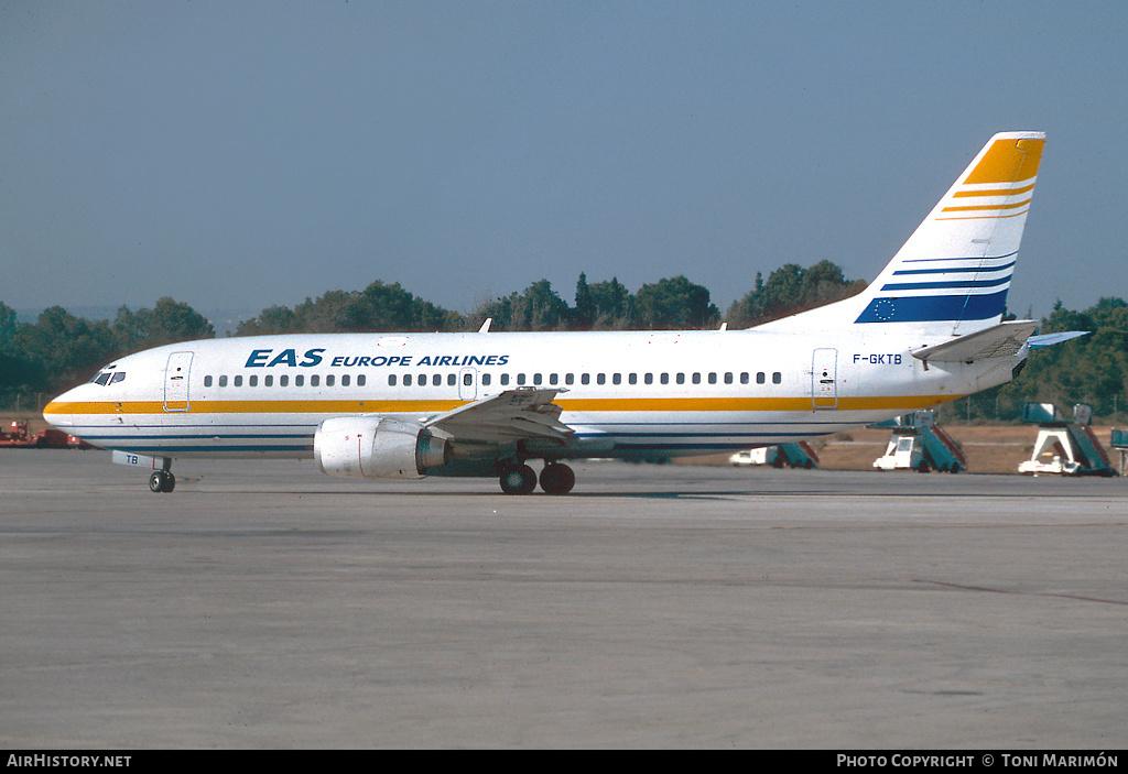 Aircraft Photo of F-GKTB | Boeing 737-3M8 | EAS Europe Airlines | AirHistory.net #84583