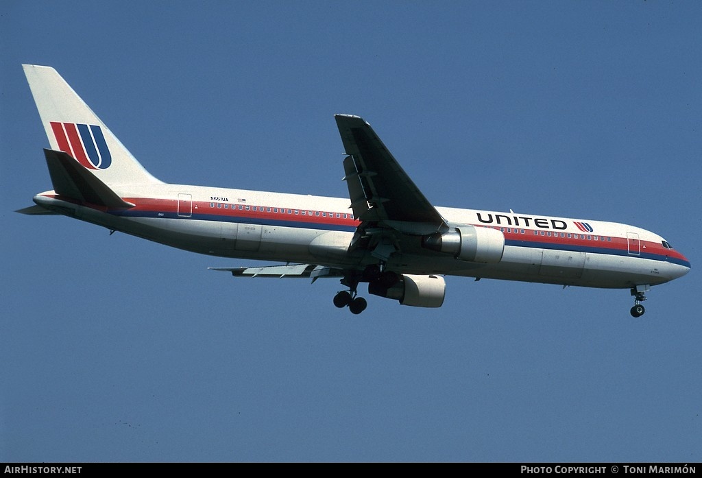 Aircraft Photo of N651UA | Boeing 767-322/ER | United Airlines | AirHistory.net #84588