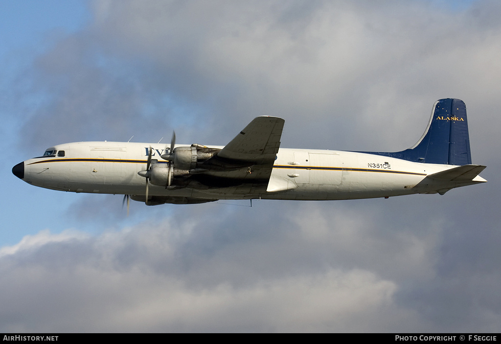 Aircraft Photo of N351CE | Douglas C-118A Liftmaster | Everts Air Cargo | AirHistory.net #84606