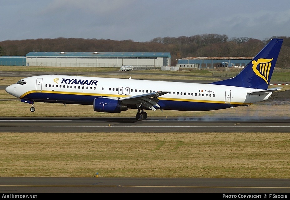 Aircraft Photo of EI-DAJ | Boeing 737-8AS | Ryanair | AirHistory.net #84607