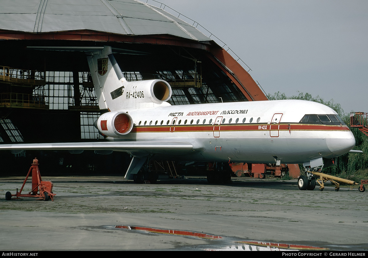 Aircraft Photo of RA-42406 | Yakovlev Yak-42D | Meta Aviotransport Macedonia | AirHistory.net #84612