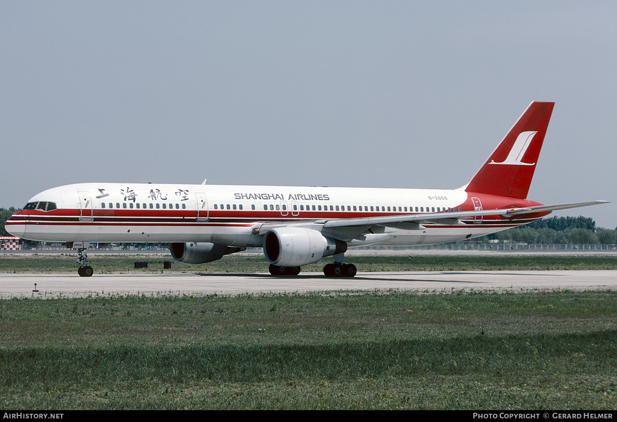 Aircraft Photo of B-2808 | Boeing 757-26D | Shanghai Airlines | AirHistory.net #84613