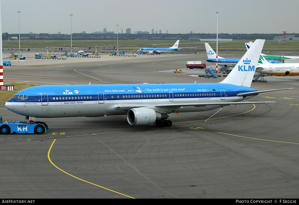 Aircraft Photo of PH-BZC | Boeing 767-306/ER | KLM - Royal Dutch Airlines | AirHistory.net #84639