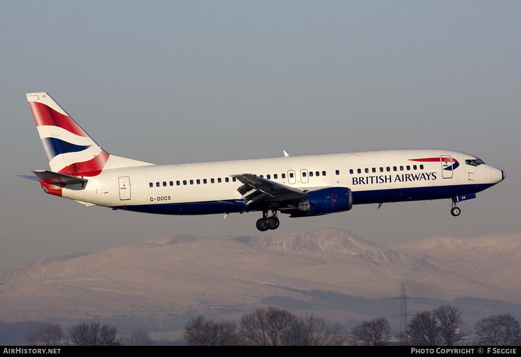 Aircraft Photo of G-DOCS | Boeing 737-436 | British Airways | AirHistory.net #84652