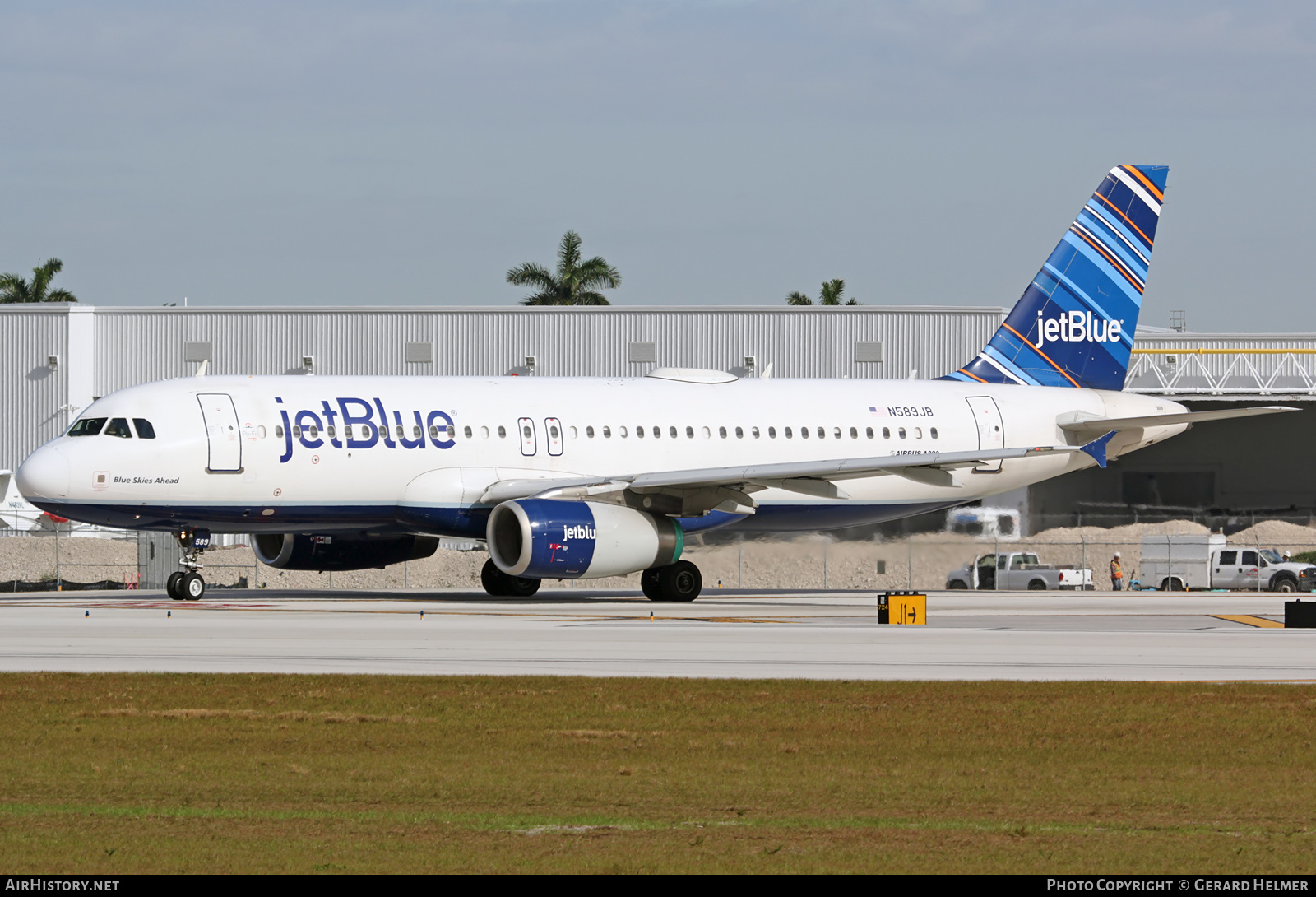 Aircraft Photo of N589JB | Airbus A320-232 | JetBlue Airways | AirHistory.net #84732