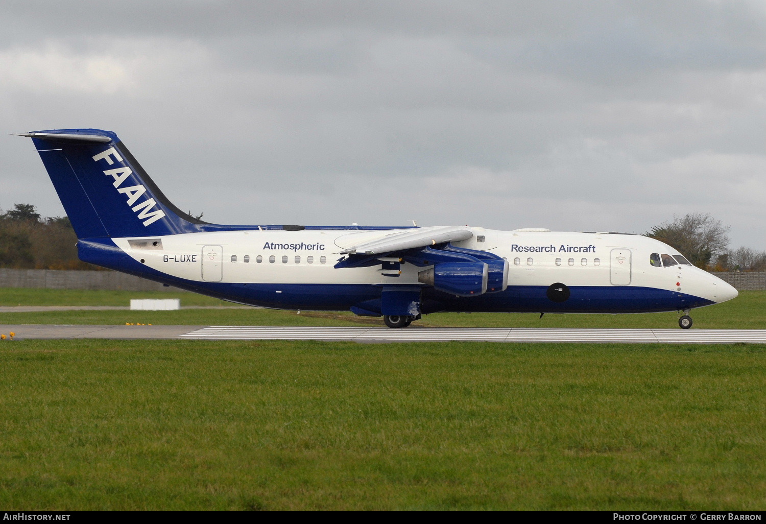 Aircraft Photo of G-LUXE | British Aerospace BAe-146-301/ARA | FAAM - Facility for Airborne Atmospheric Measurements | AirHistory.net #84736