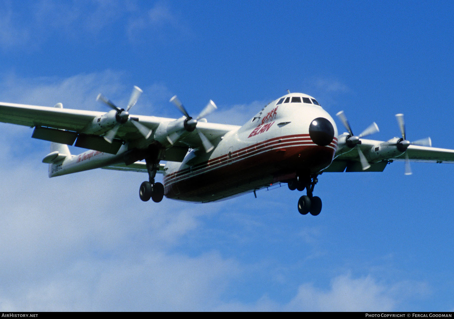 Aircraft Photo of G-BEOZ | Armstrong Whitworth AW-650 Argosy 101 | Elan Overnight Delivery System | AirHistory.net #84767