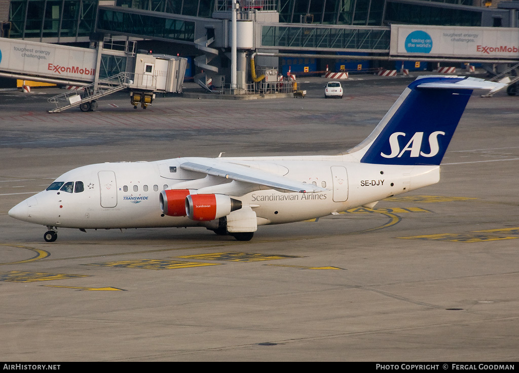 Aircraft Photo of SE-DJY | British Aerospace Avro 146-RJ70 | Scandinavian Airlines - SAS | AirHistory.net #84783