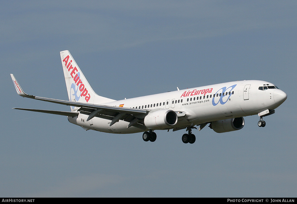 Aircraft Photo of EC-IDT | Boeing 737-86Q | Air Europa | AirHistory.net #84806