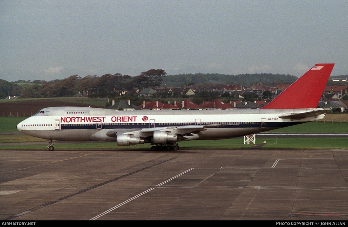 Aircraft Photo of N603US | Boeing 747-151 | Northwest Orient Airlines | AirHistory.net #84808