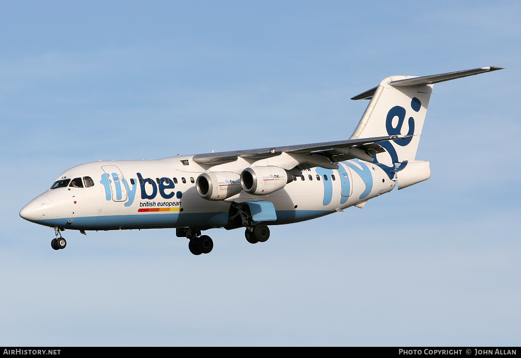 Aircraft Photo of G-JEAW | British Aerospace BAe-146-200A | Flybe - British European | AirHistory.net #84827