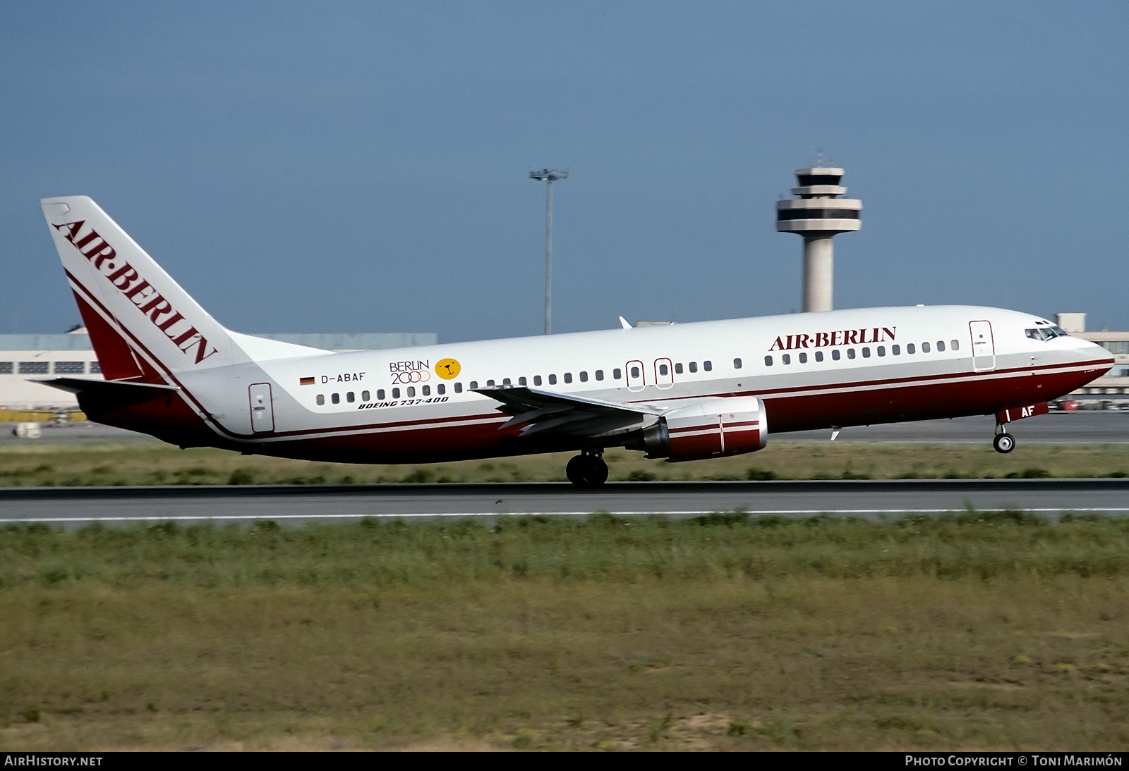 Aircraft Photo of D-ABAF | Boeing 737-4Y0 | Air Berlin | AirHistory.net #84895