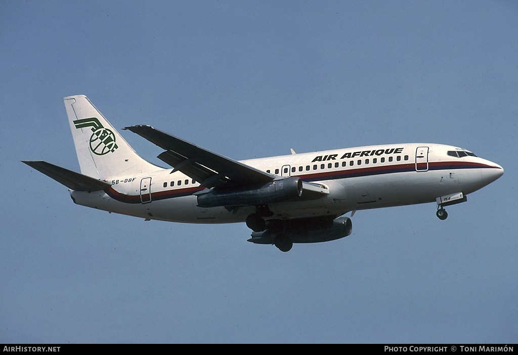 Aircraft Photo of 5B-DBF | Boeing 737-2Y5/Adv | Air Afrique | AirHistory.net #84901