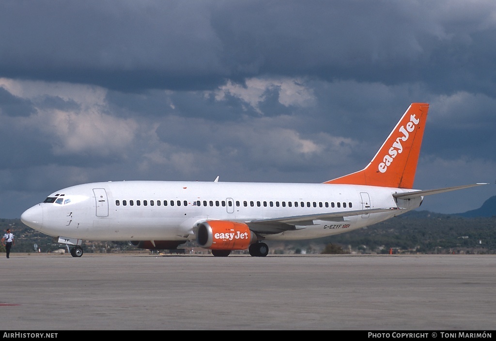 Aircraft Photo of G-EZYF | Boeing 737-375 | EasyJet | AirHistory.net #84902