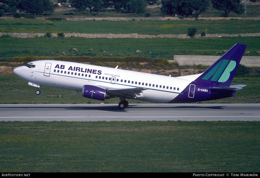 Aircraft Photo of G-OABA | Boeing 737-33A | AB Airlines | AirHistory.net #84966