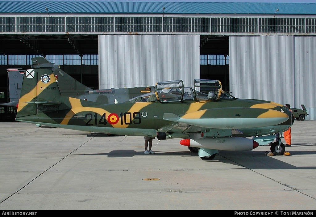 Aircraft Photo of EC-DXJ / A.10C-109 | Hispano HA-220D Super Saeta | Spain - Air Force | AirHistory.net #84970