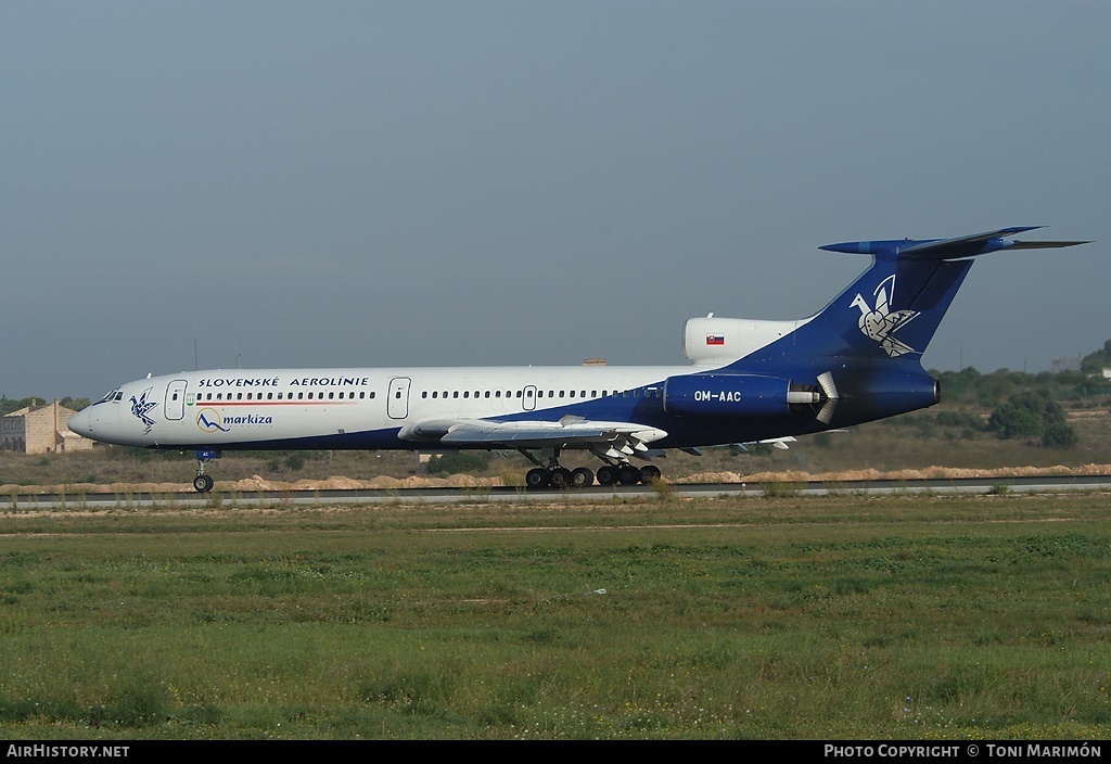 Aircraft Photo of OM-AAC | Tupolev Tu-154M | Slovak Airlines - Slovenské Aerolínie | AirHistory.net #84975