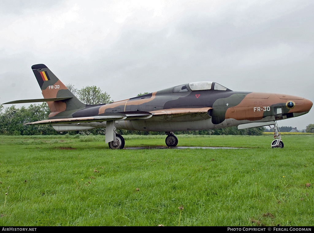 Aircraft Photo of FR-30 | Republic RF-84F Thunderflash | Belgium - Air Force | AirHistory.net #84984