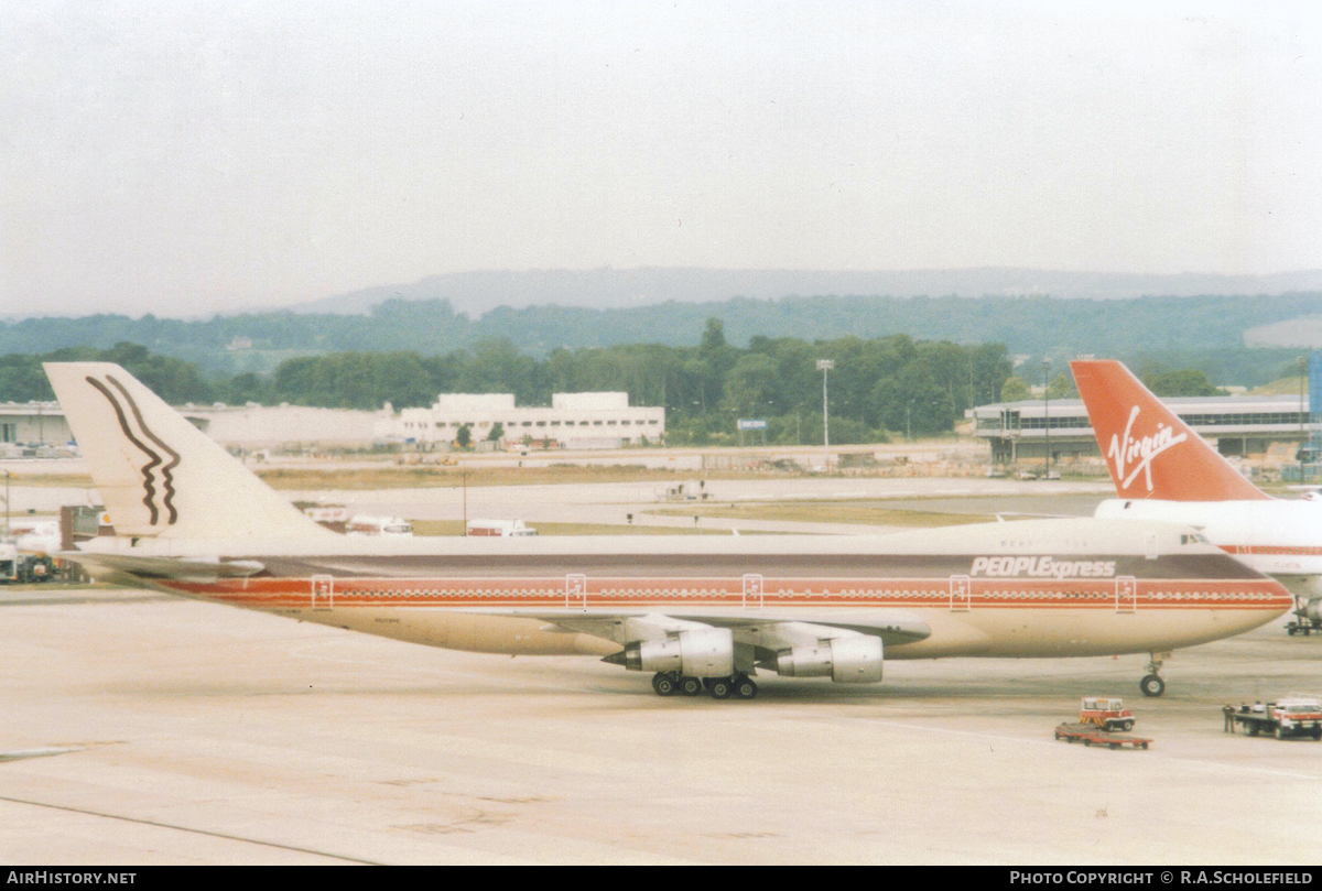 Aircraft Photo of N609PE | Boeing 747-238B | PeoplExpress | AirHistory.net #85030