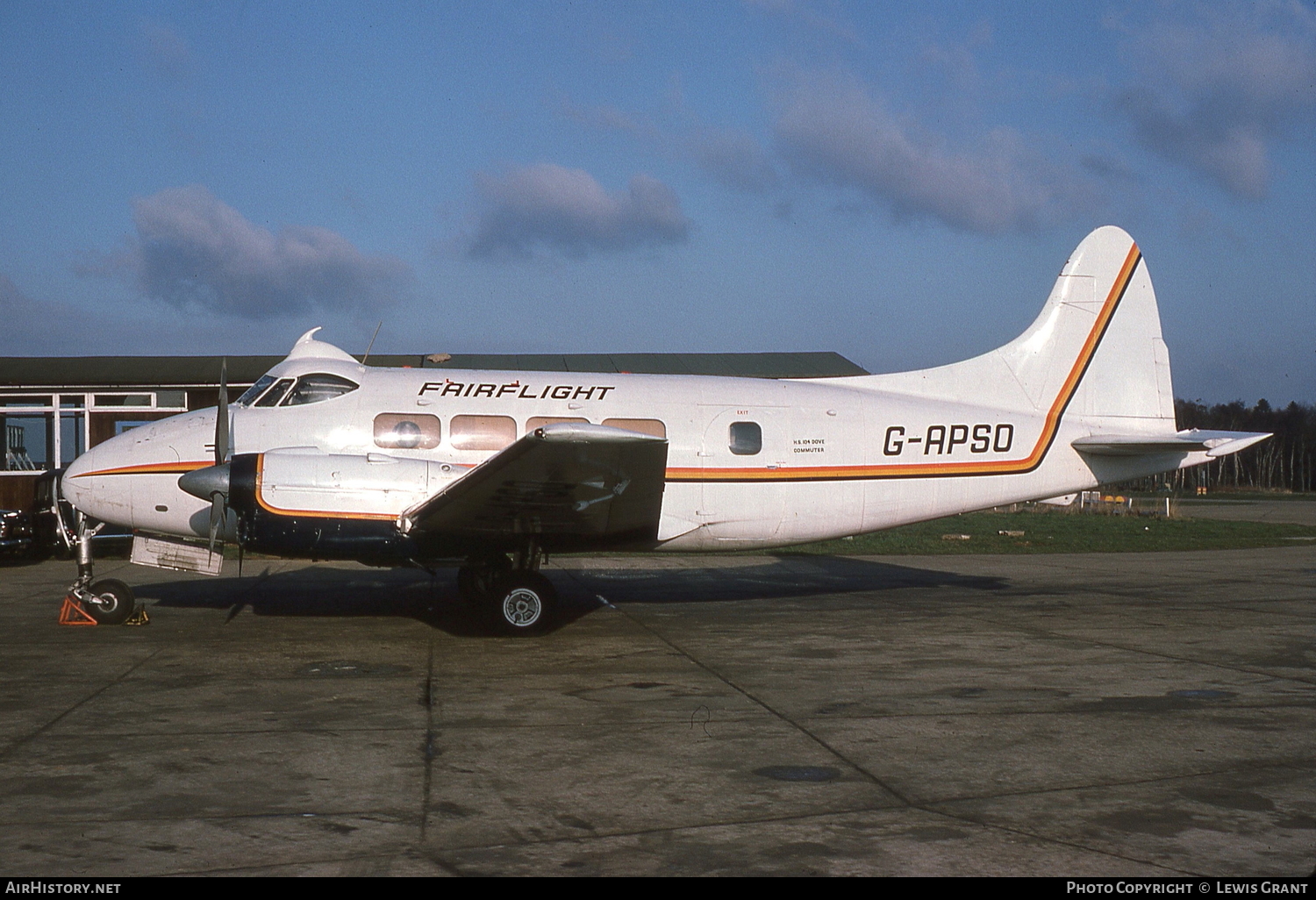 Aircraft Photo of G-APSO | De Havilland D.H. 104 Dove 5 | Fairflight Charters | AirHistory.net #85047