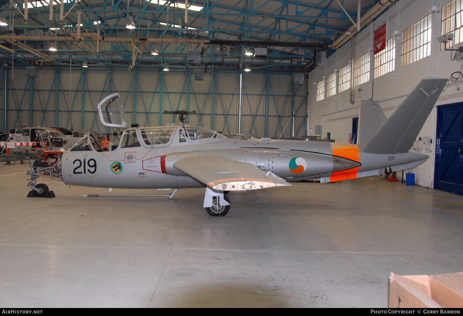 Aircraft Photo of 219 | Fouga CM-170M Magister | Ireland - Air Force | AirHistory.net #85091