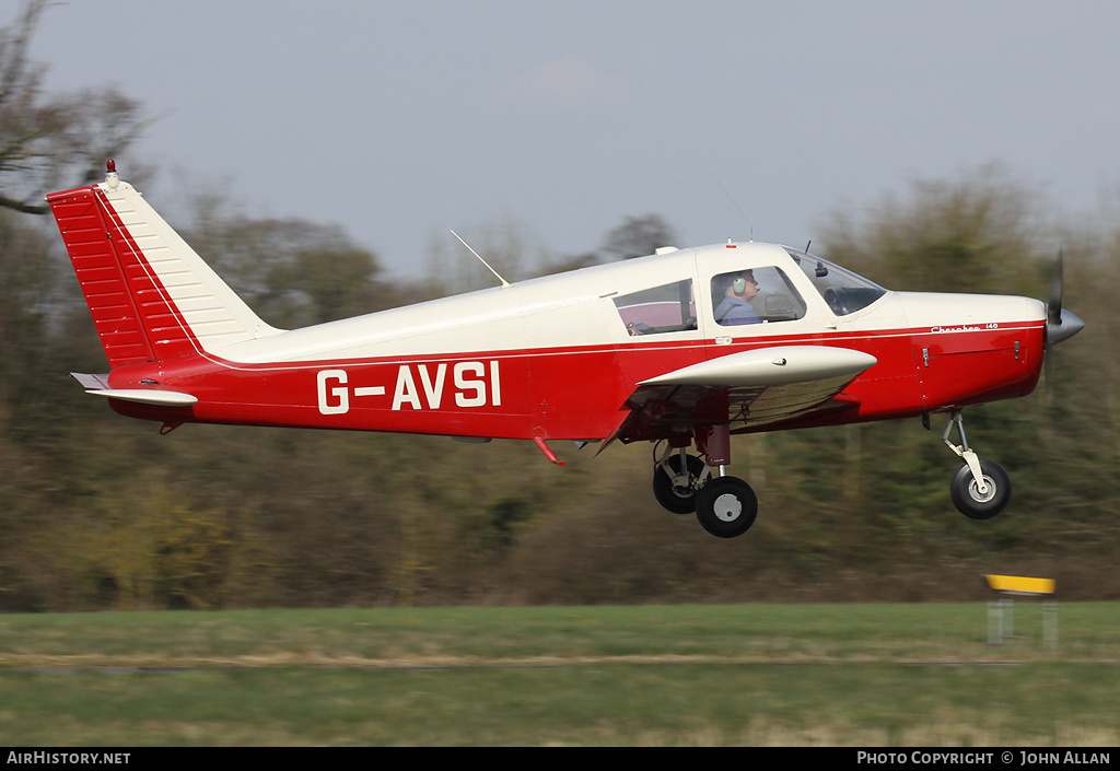 Aircraft Photo of G-AVSI | Piper PA-28-140 Cherokee | AirHistory.net #85121