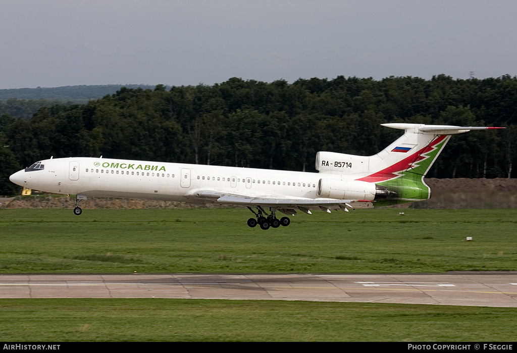 Aircraft Photo of RA-85714 | Tupolev Tu-154M | Omskavia | AirHistory.net #85127