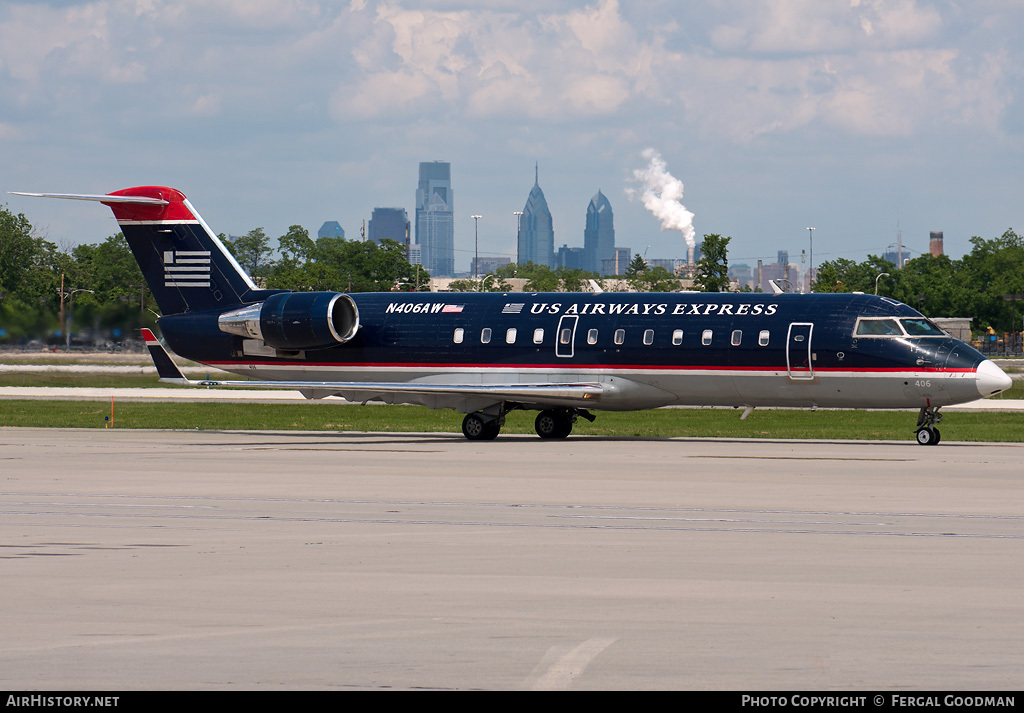 Aircraft Photo of N406AW | Bombardier CRJ-200ER (CL-600-2B19) | US Airways Express | AirHistory.net #85132