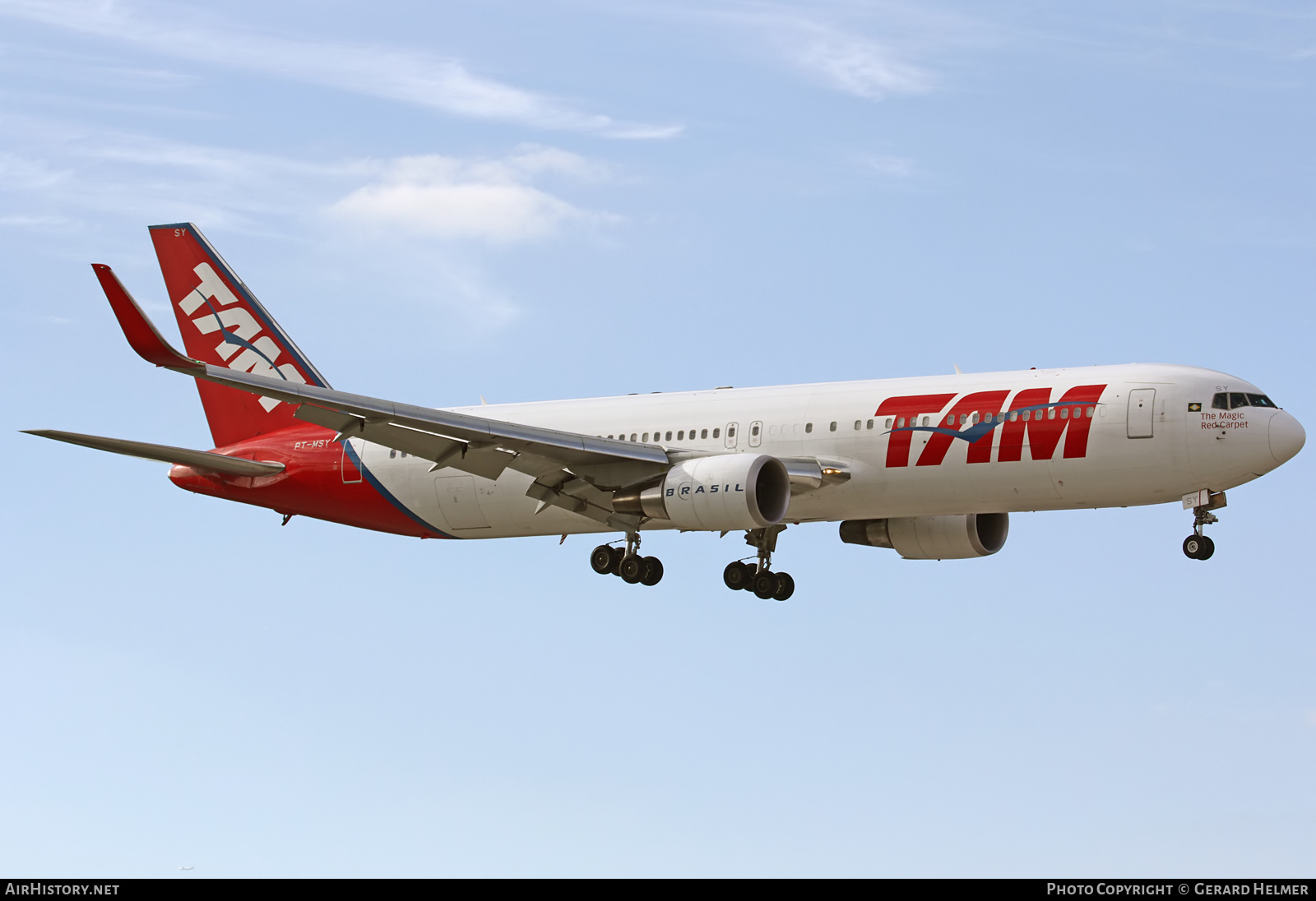 Aircraft Photo of PT-MSY | Boeing 767-316/ER | TAM Linhas Aéreas | AirHistory.net #85141